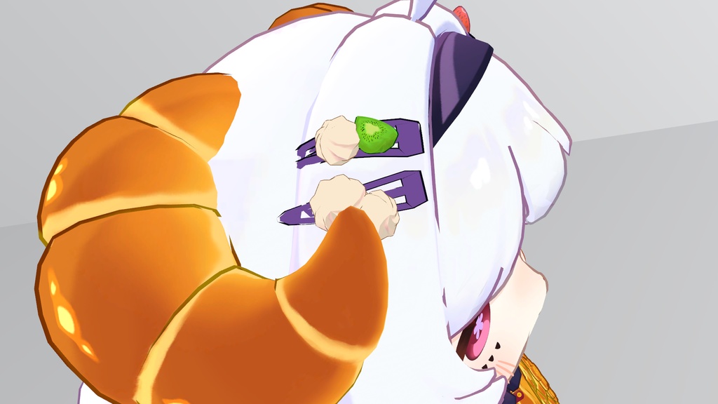 【無料】ホイップヘアピン コロネちゃんイメージ【VRC】