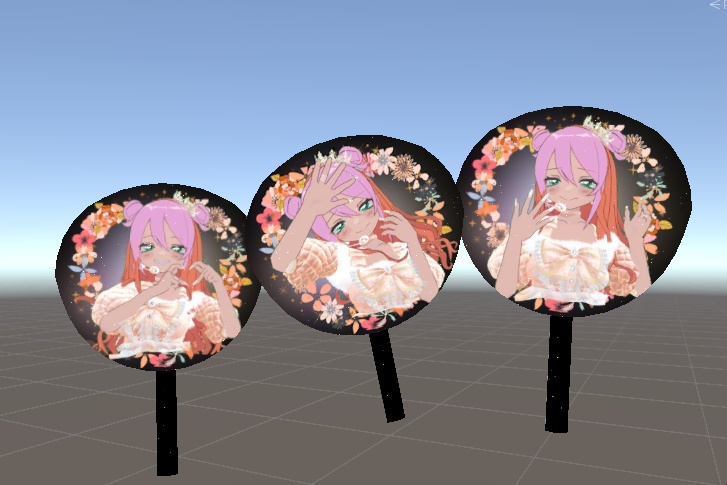 【VRC】オタクに優しいギャルBar　ミカちゃんうちわ　【無料】