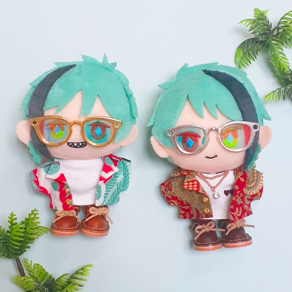 【長さ調節可能★7色】10cmぬいぐるみ用 めがね◆サングラス