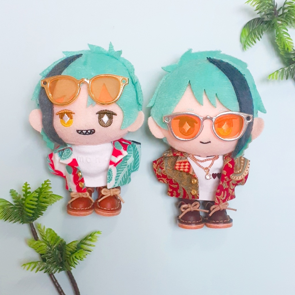 【長さ調節可能★7色】10cmぬいぐるみ用 めがね◆サングラス