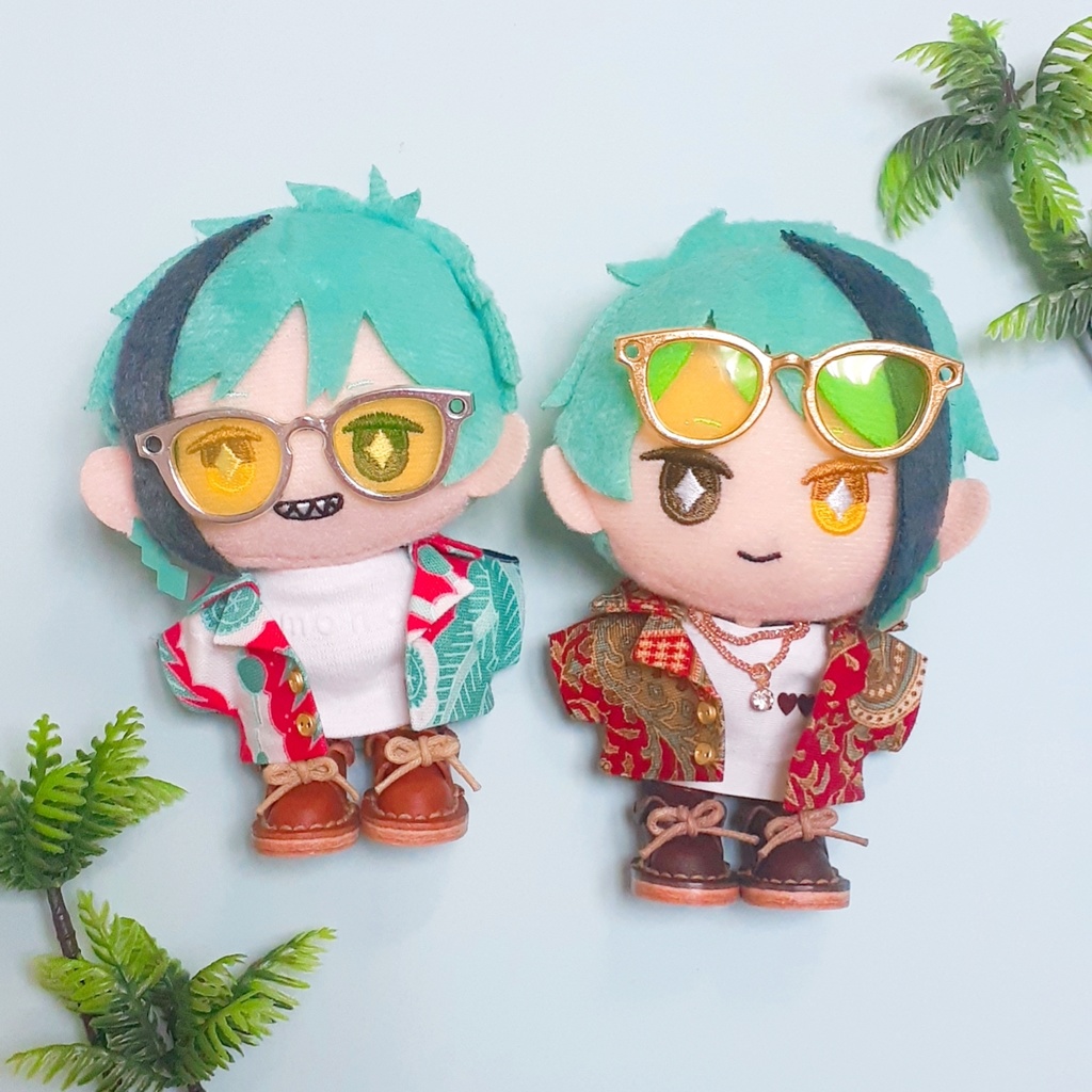 【長さ調節可能★7色】10cmぬいぐるみ用 めがね◆サングラス