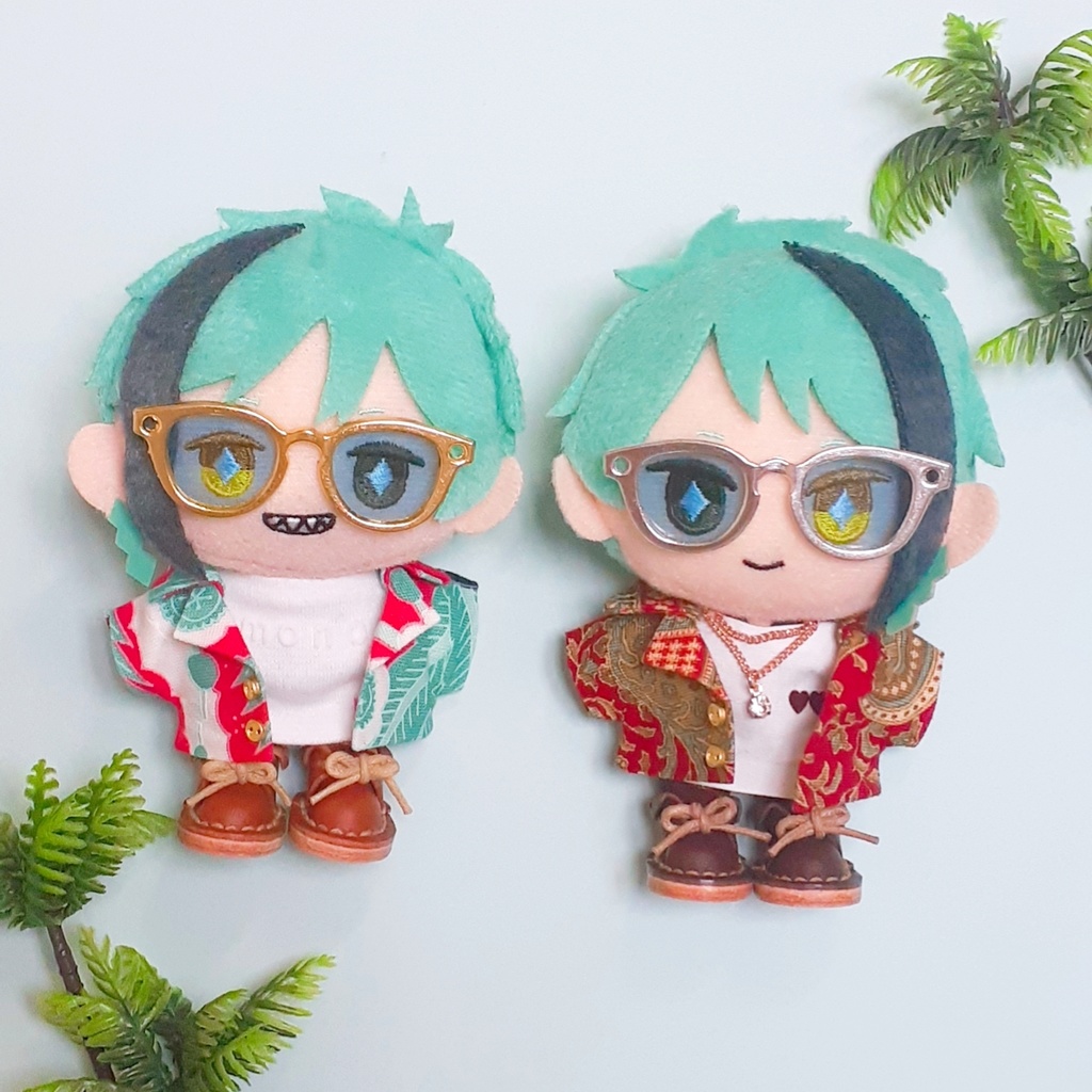 【長さ調節可能★7色】10cmぬいぐるみ用 めがね◆サングラス