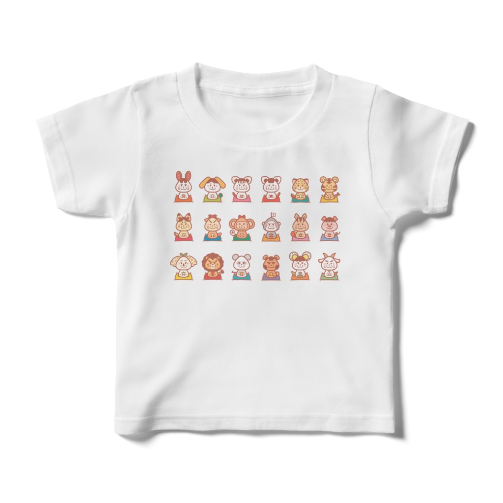 おむちび　オールスター　キッズTシャツ