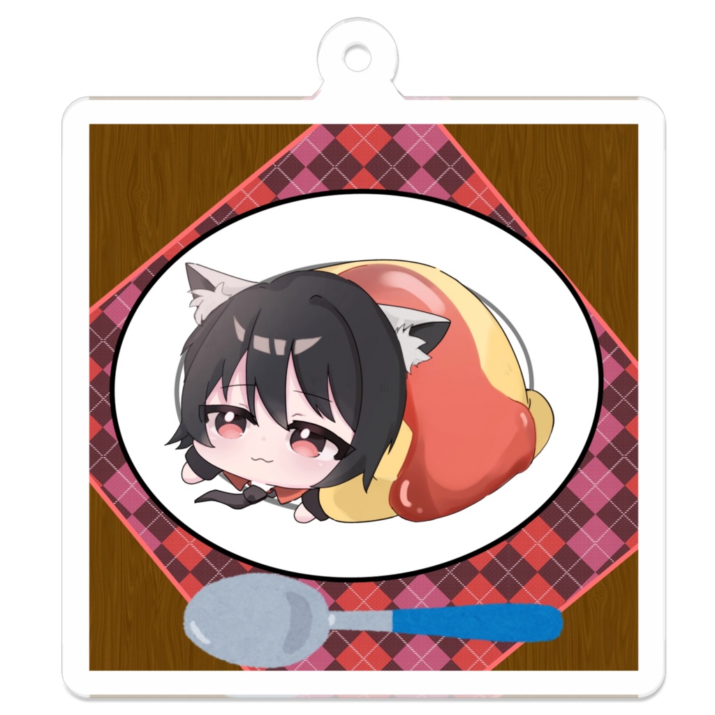 オムイブアクリルキーホルダー
