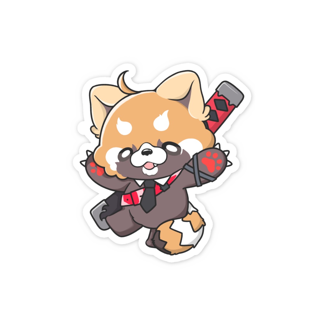 レッサーパンダ(伊武)ステッカー