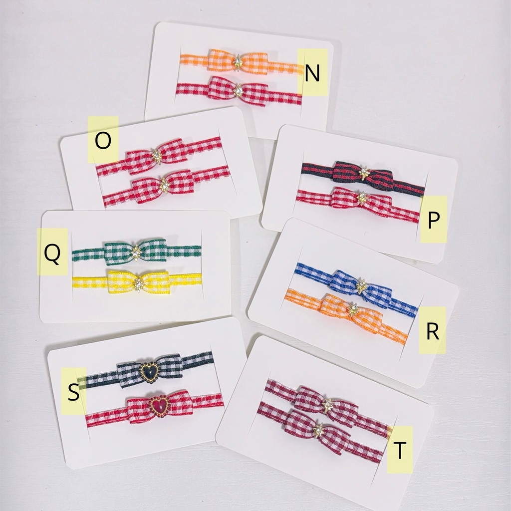 おそろいリボン(チェック)