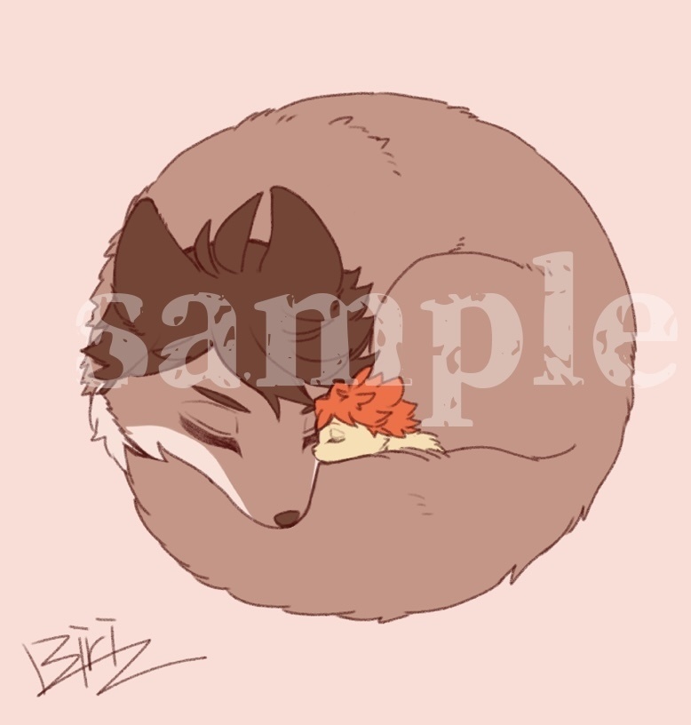 ハイキュー!!動物おねんね缶バッチ