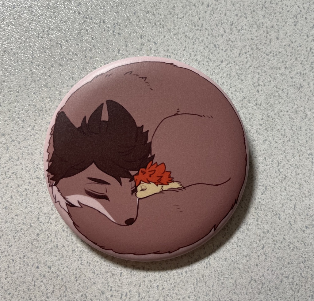 ハイキュー!!動物おねんね缶バッチ