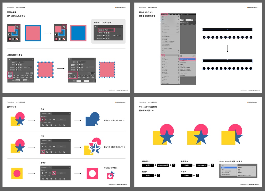 yoshihiroが使っているIllustrator & Photoshopの基本操作
