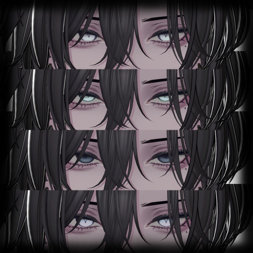 🖤 獏 / Baku 🖤 ✧︎Ambiguous アイ+メイク+舌 テクスチャ✧︎ / Eye + make+ tongue texture