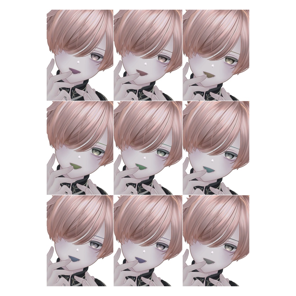 【 Alué アルエ 】◼️⛓️ダウナーアイ+メイク テクスチャ⛓️◼️ / Eye + make texture