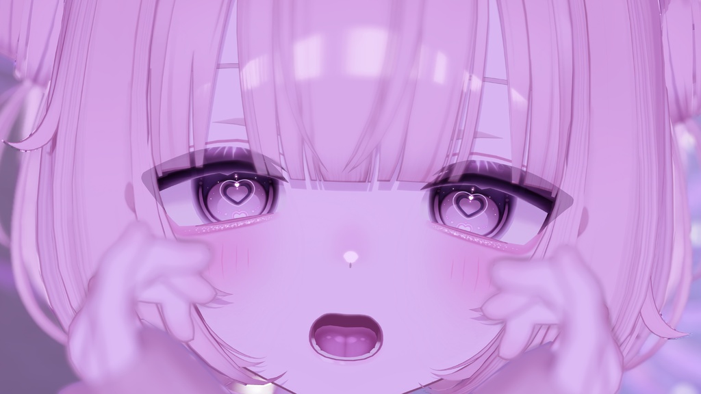 【 うらら -Urara- 】🤍💗ハートアイ+メイク テクスチャ💗🤍 / Eye + make texture