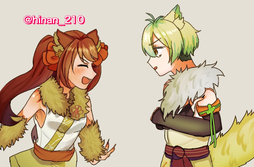 天地〇心伝より、烈と勇ポストカード