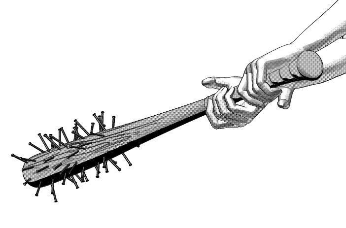 野球のバットと騒乱