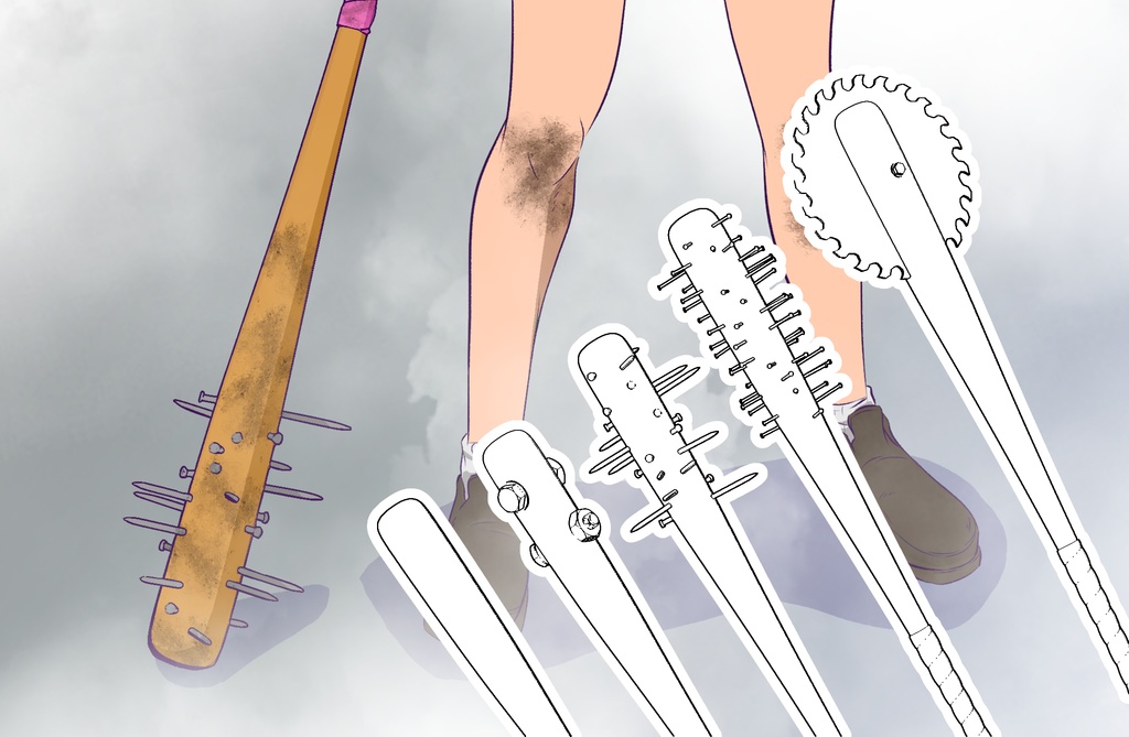 野球のバットと騒乱