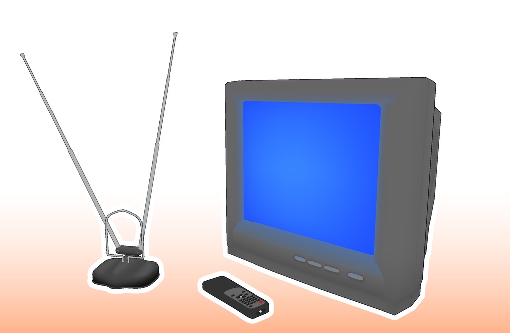 Small CRT TV Set