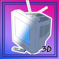 Small CRT TV Set