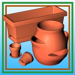 ガーデニングセット#1:手工具と鉢