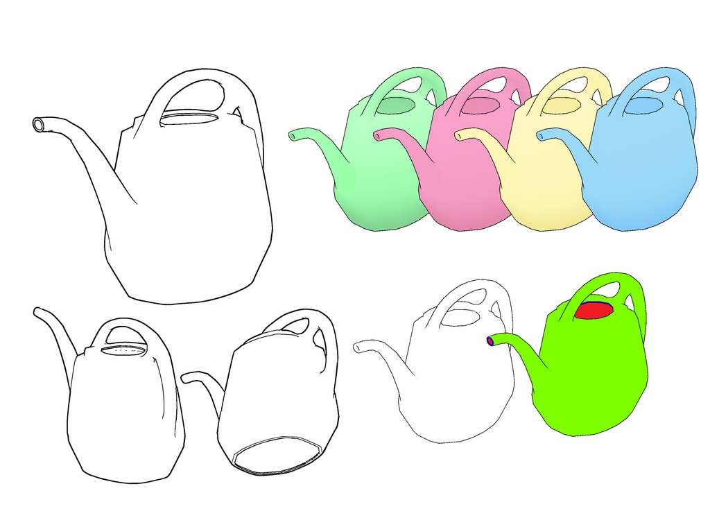 ガーデニングセット#1:手工具と鉢