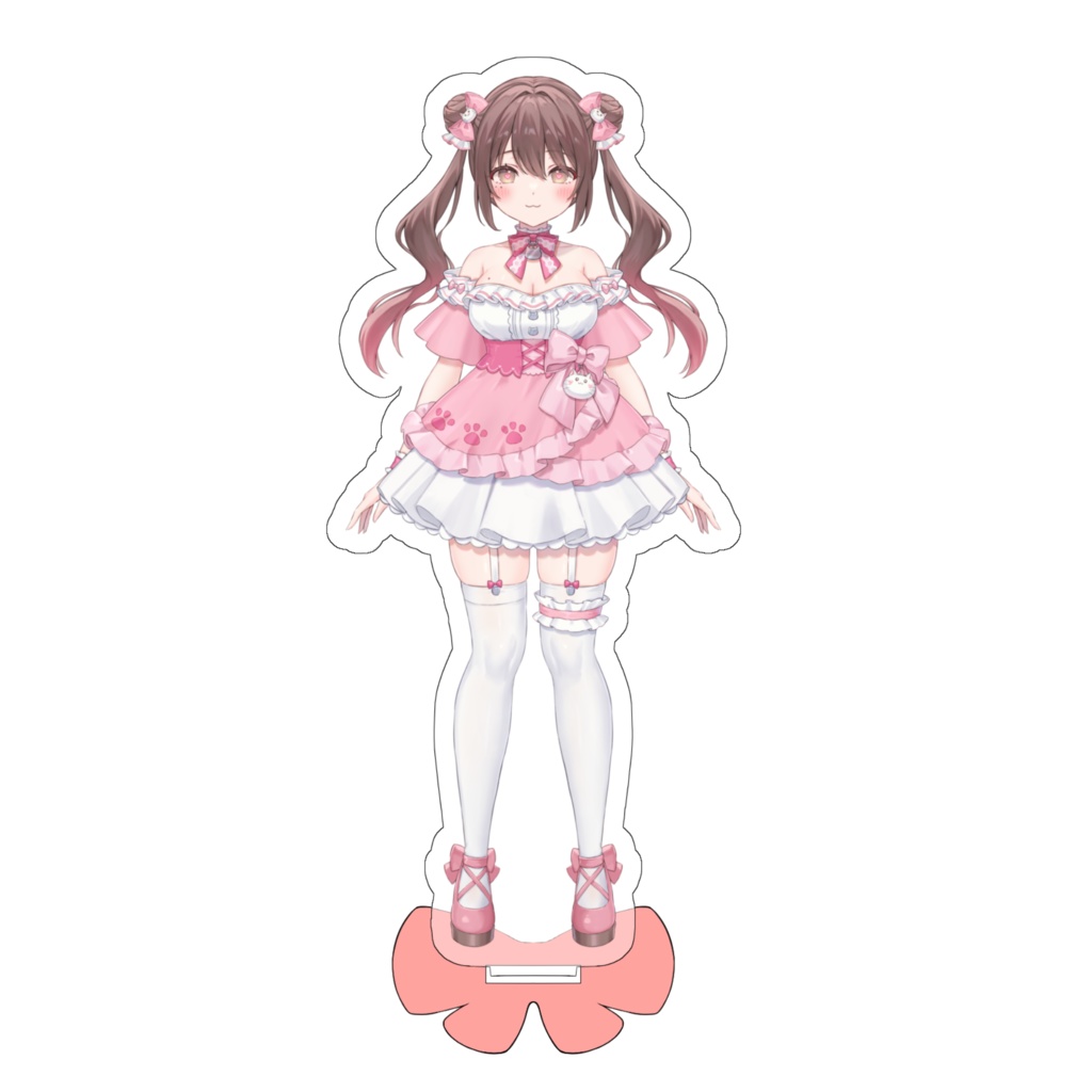 ①🐈ちこたろう🎀　アクリルスタンド（立ち絵ver）100x100mm