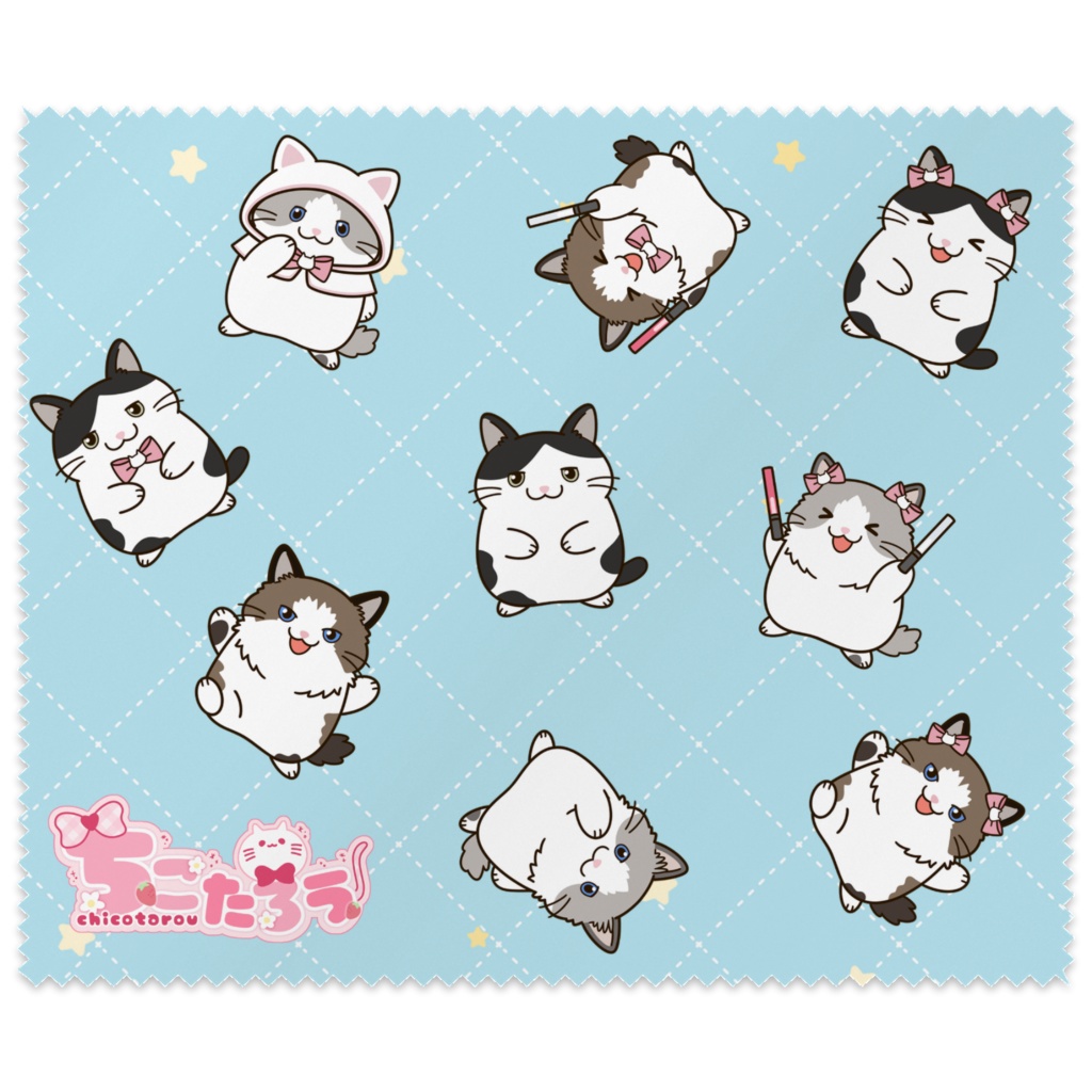 めがね拭き(ブルーちこねこ)