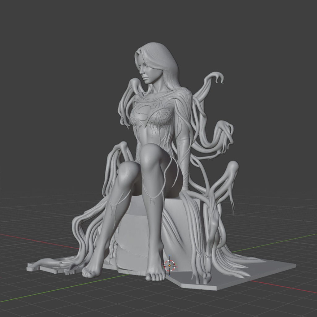 【STL】スーパーガール×カーネイジ・シンビオート【STL】Supergirl x Carnage Symbiote