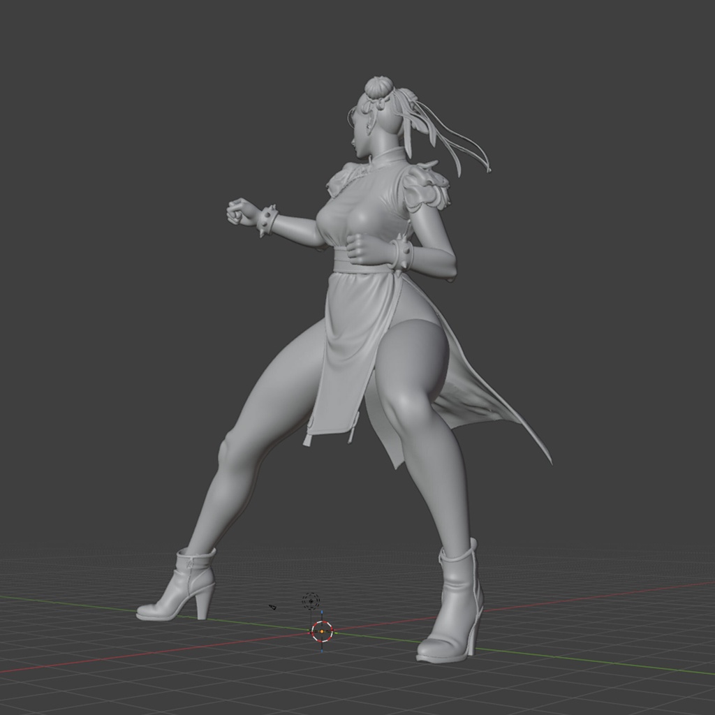 【STL】春麗 バトルダメージ版【STL Data】Chun-Li Battle Damaged Ver