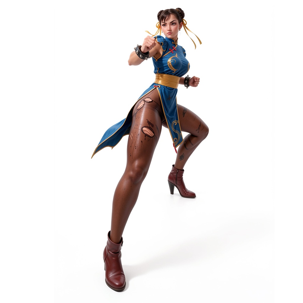 【STL】春麗 バトルダメージ版【STL Data】Chun-Li Battle Damaged Ver