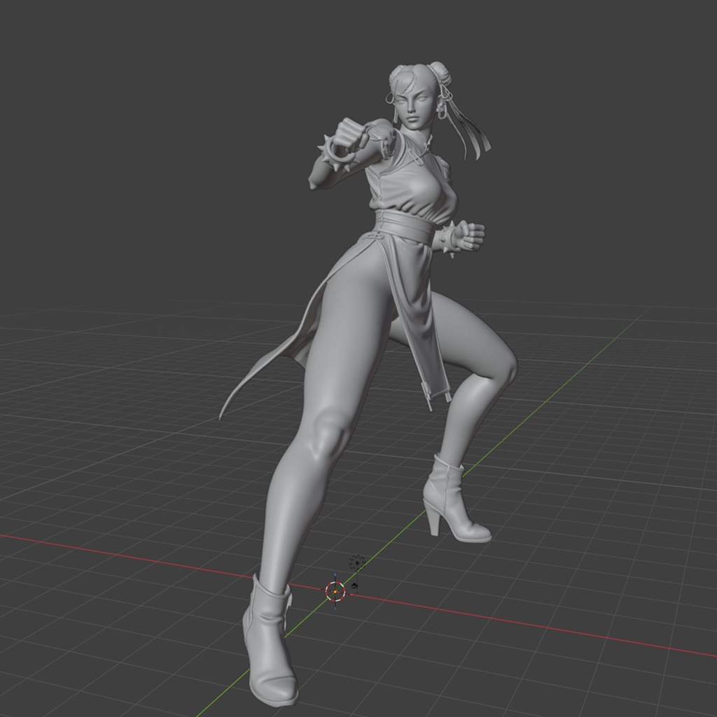 【STL】春麗 バトルダメージ版【STL Data】Chun-Li Battle Damaged Ver