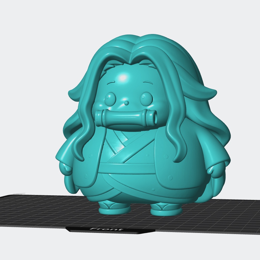 【3Dプリンター用STL】禰豆子(ねずこ)風 デフォルメフィギュア 3Dプリント用データ【STLファイル】