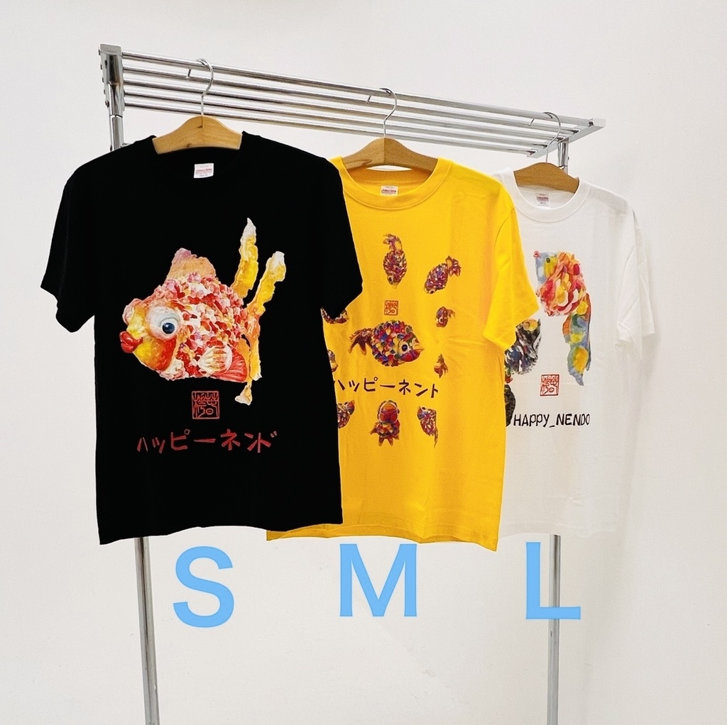 Tシャツ/YELLOW/黄色🟡ミニ金魚21号 マツヤ