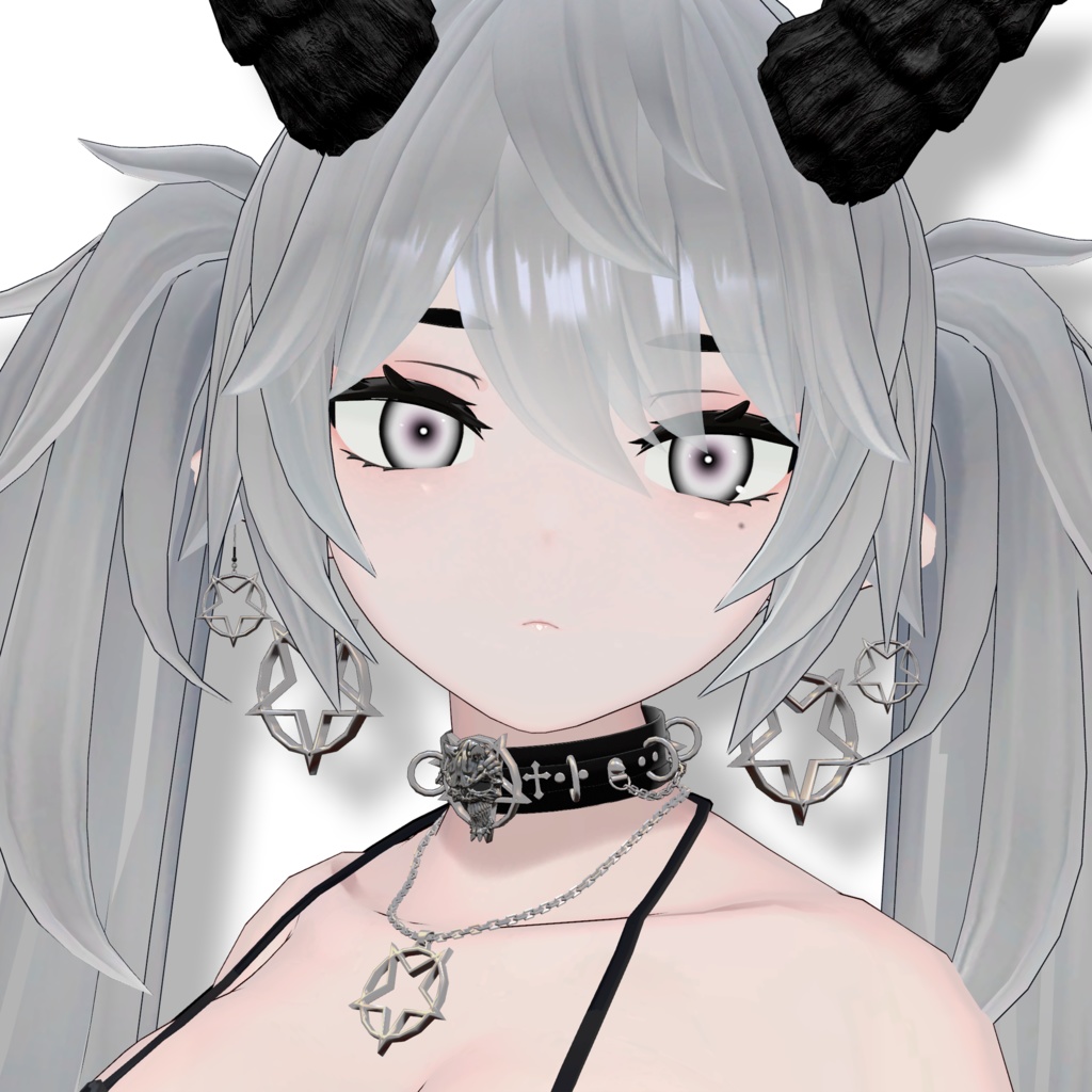 【VRChat用3Dモデル】ゴシックアクセサリーセット・Gothic Accessory Set【PB対応】