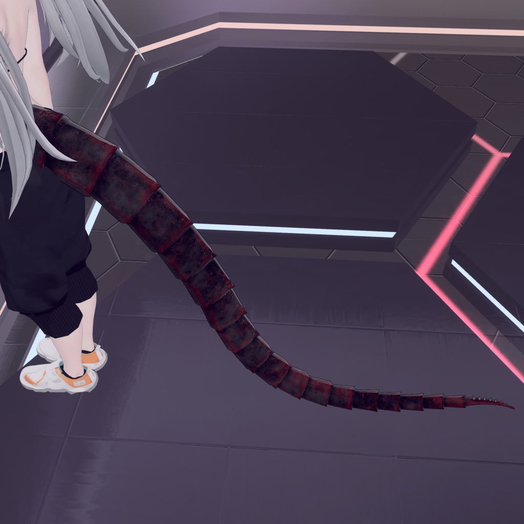 【VRChat用3Dモデル】ドラゴンの尻尾・Dragon Tail【PB対応】