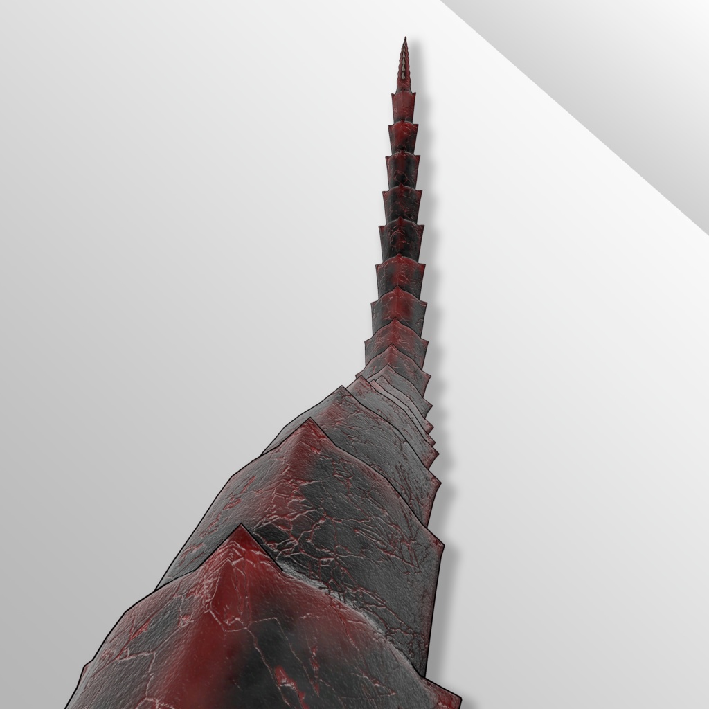 【VRChat用3Dモデル】ドラゴンの尻尾・Dragon Tail【PB対応】