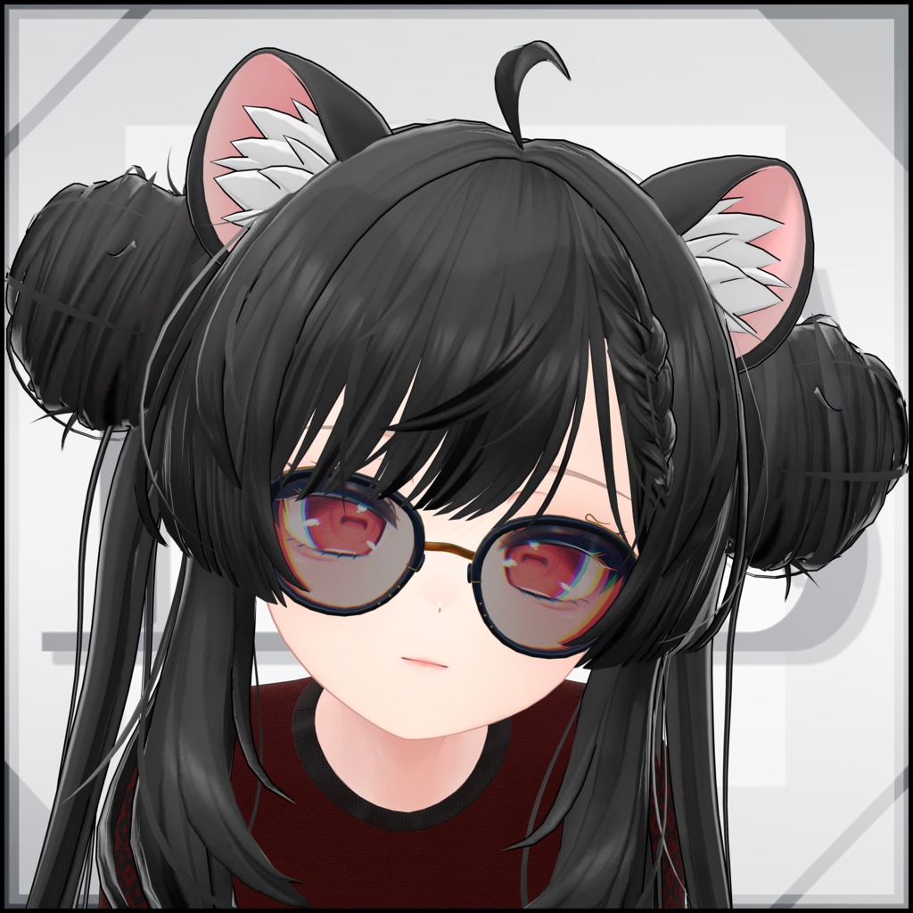 【VRChat用3Dモデル】カジュアルサングラス|Casual Sunglasses