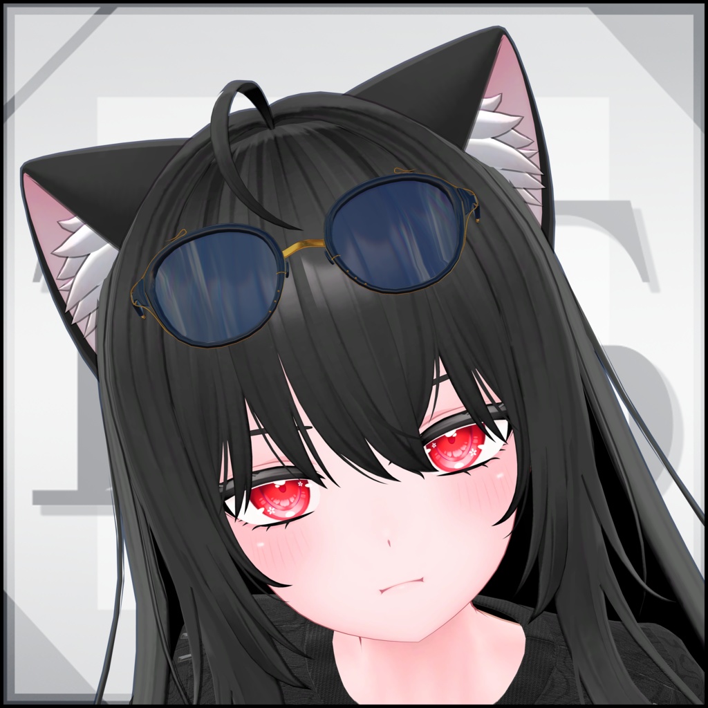 【VRChat用3Dモデル】カジュアルサングラス|Casual Sunglasses