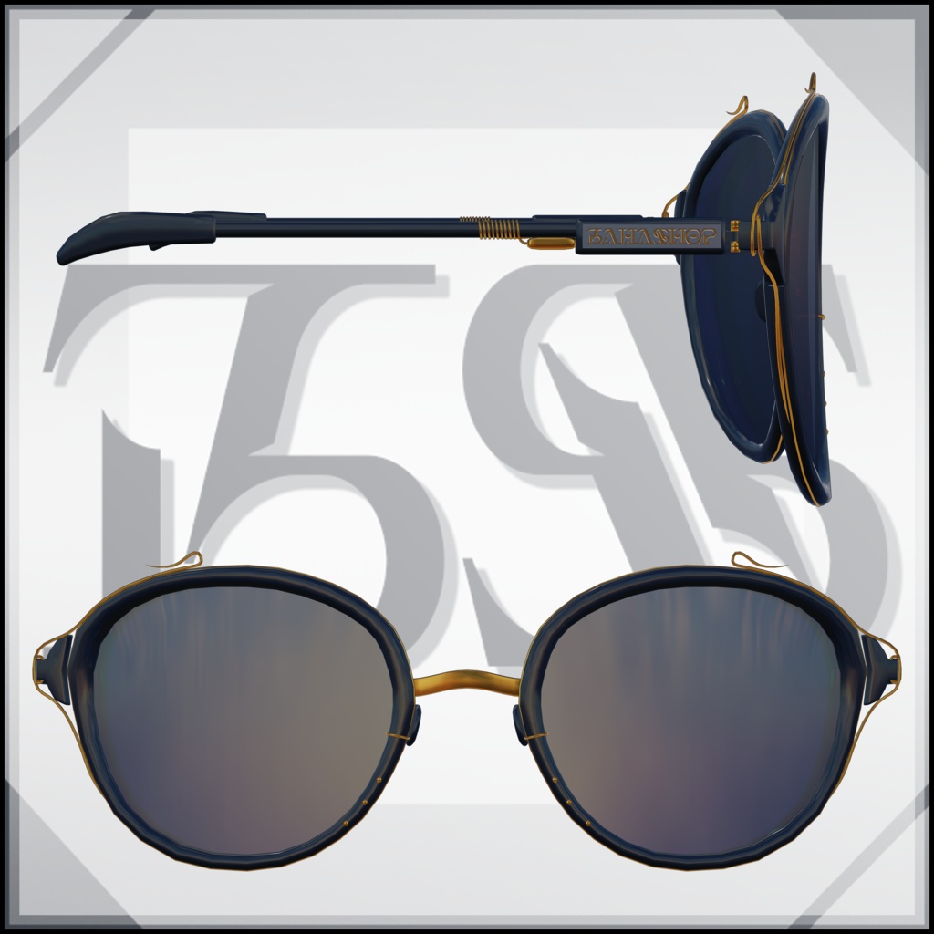 【VRChat用3Dモデル】カジュアルサングラス|Casual Sunglasses