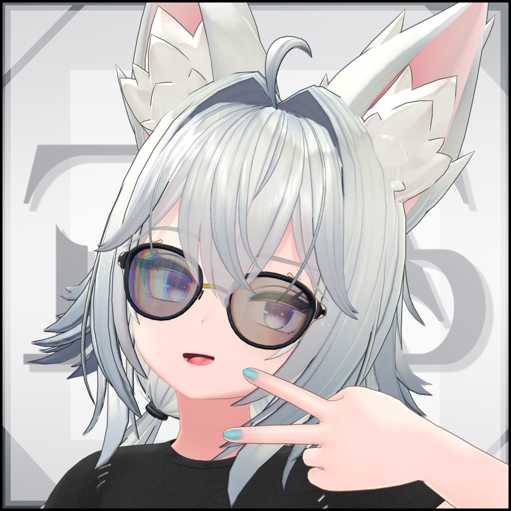 【VRChat用3Dモデル】カジュアルサングラス|Casual Sunglasses