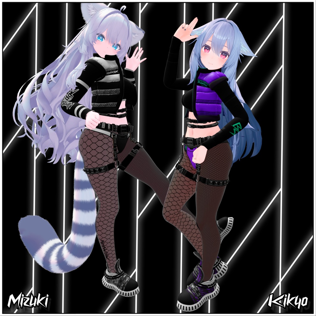 【10アバター対応】NeonEdge|VRC用衣装