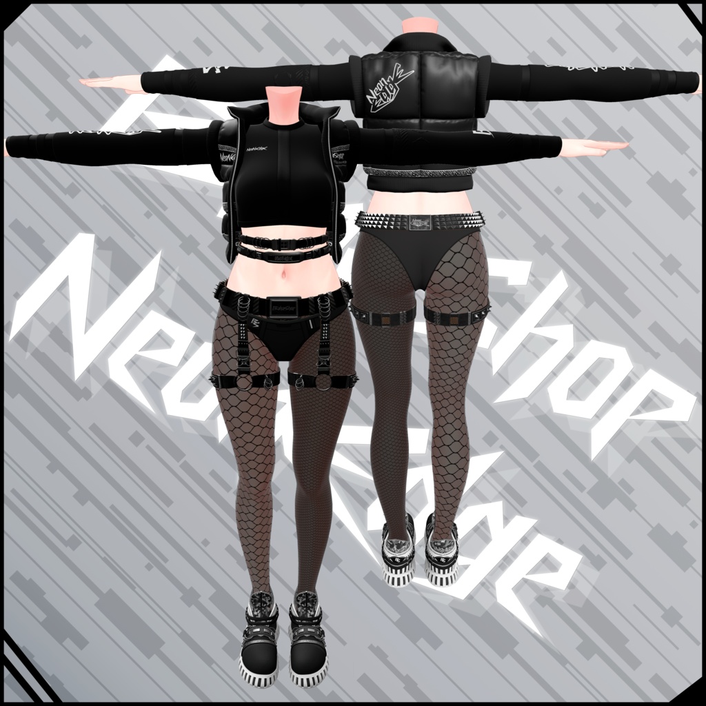 【10アバター対応】NeonEdge|VRC用衣装