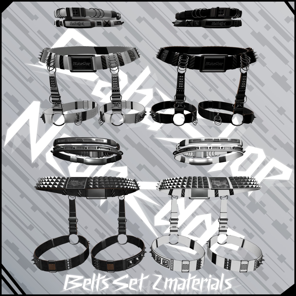 【10アバター対応】NeonEdge|VRC用衣装