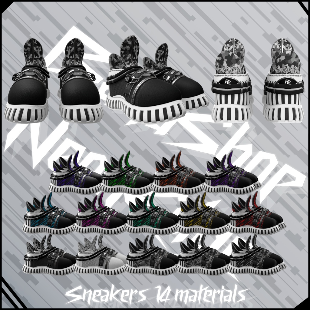 【10アバター対応】NeonEdge|VRC用衣装