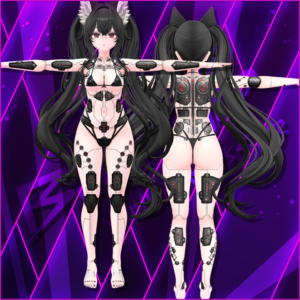 「セレスティア専用」Robotic Body&Face Textures&Makeup