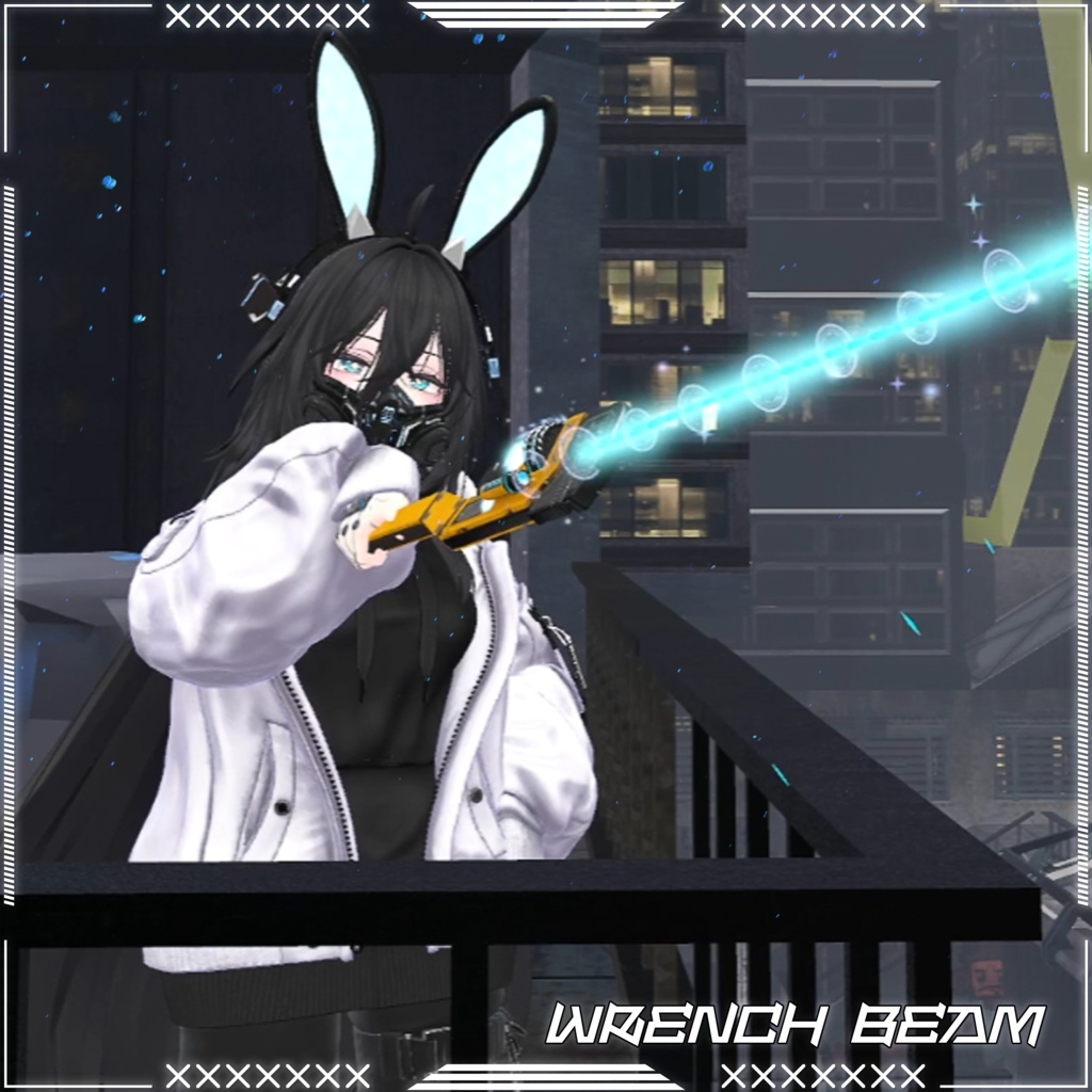 【全アバター対応】Sci-Fi Wrench|VRC用ギミック入り小道具