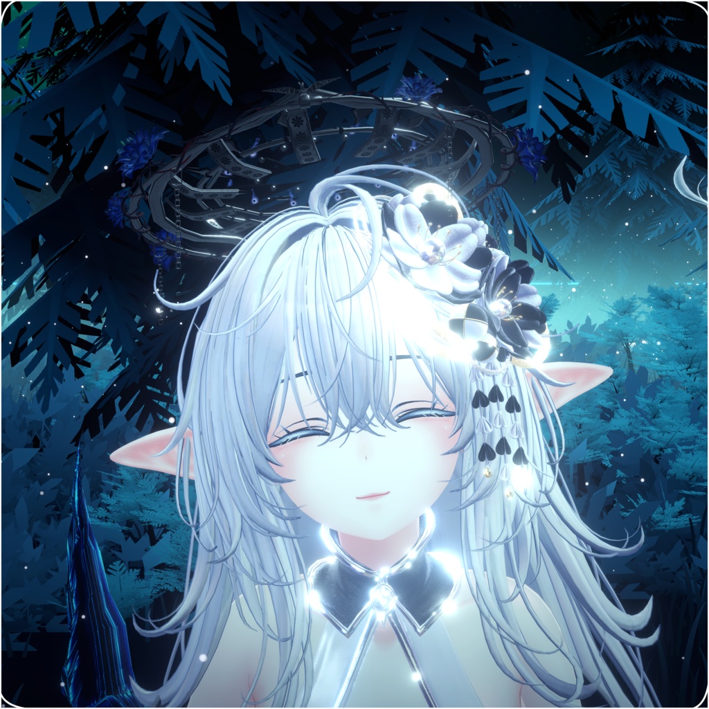【全アバター対応】Crown of the Midnight Bloom|ヘイロー