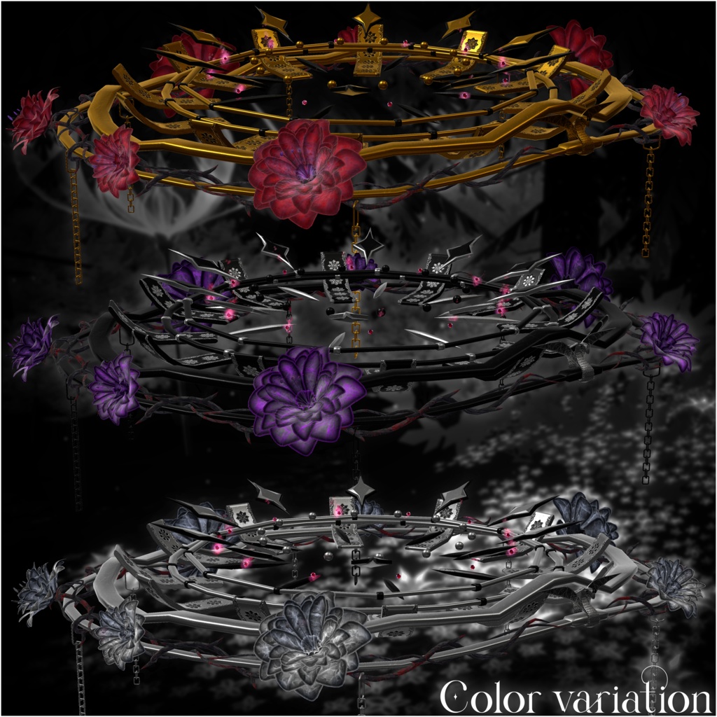 【全アバター対応】Crown of the Midnight Bloom|ヘイロー