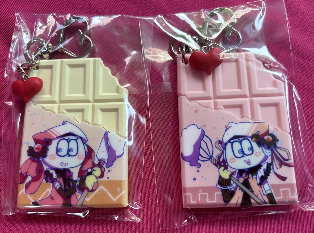 チョコレートラバーキーホルダー(オムスビ)
