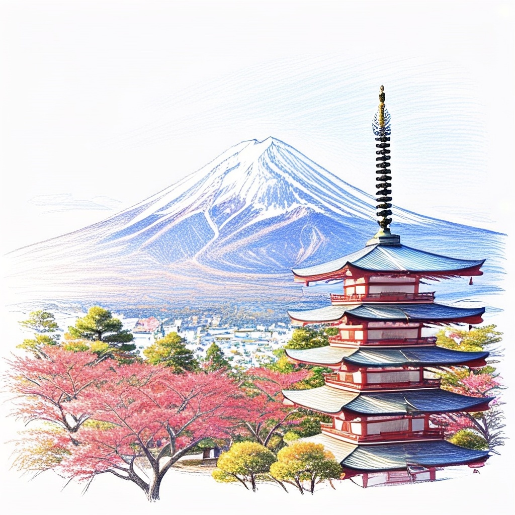 新倉山浅間公園　忠霊塔