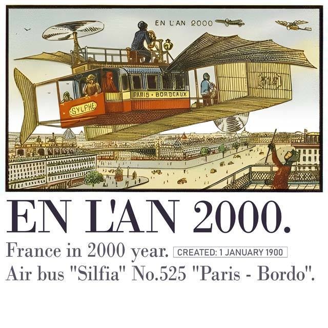 Air bus "Silfia" № 525 "Paris - Bordo"《En L'An 2000》