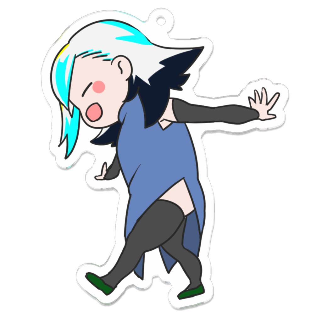 白白アクキー①